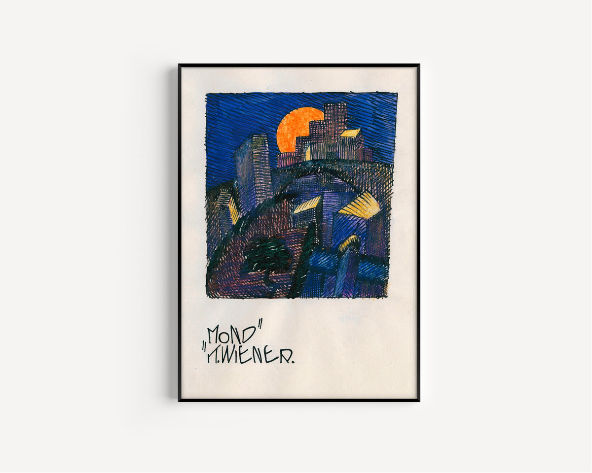 Karl Wiener — Mond (Moon) | Expressionist Art Print