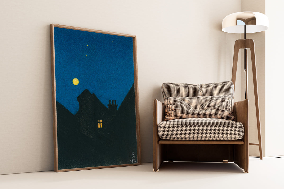 Karl Wiener — Mondnacht (Moonlit Night) | Expressionist Art Print