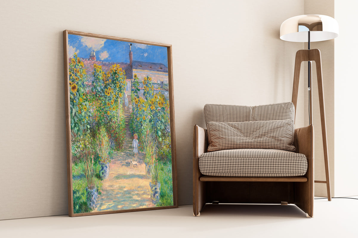 Claude Monet — The Artist's Garden at Vetheuil | Fine Art Print