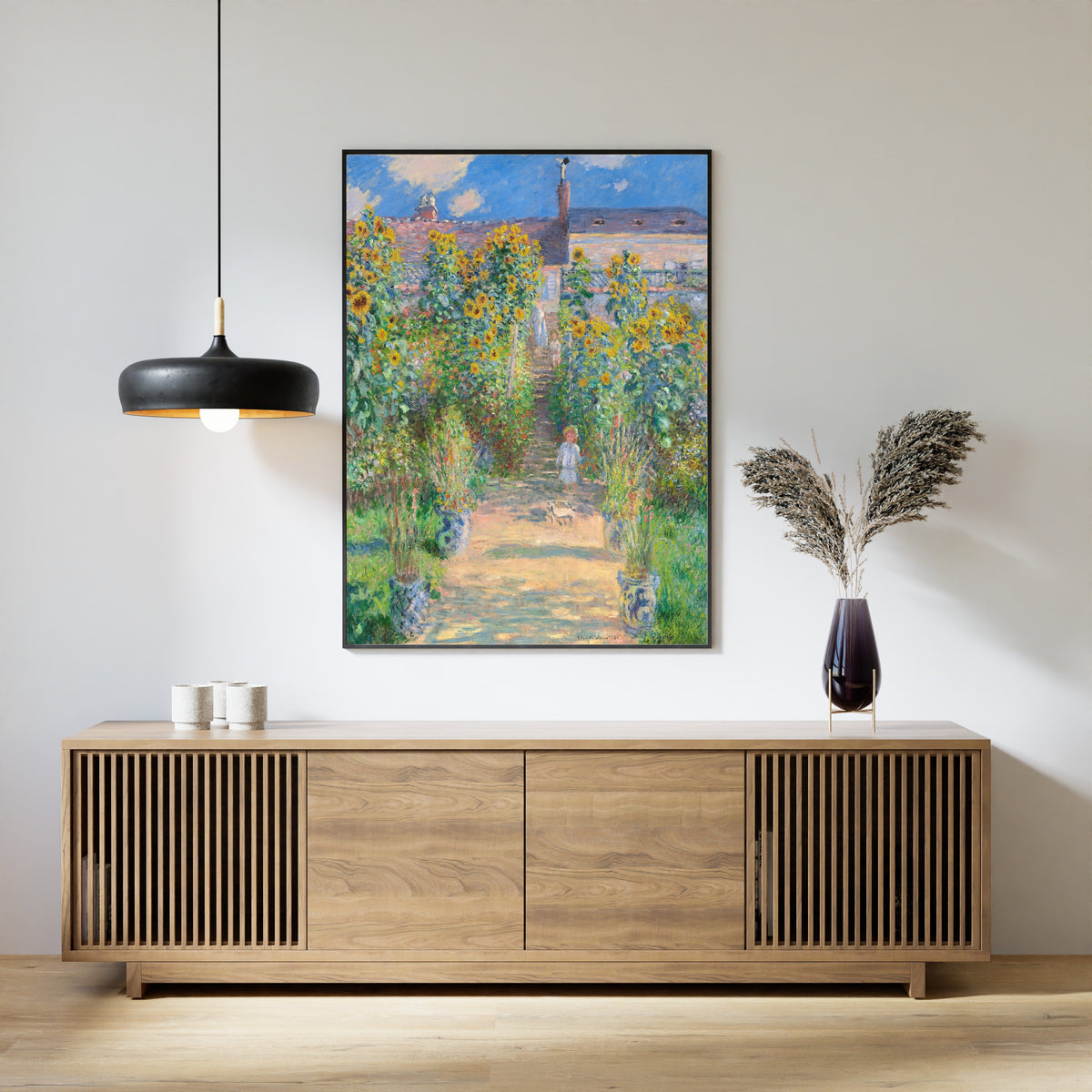 Claude Monet — The Artist's Garden at Vetheuil | Fine Art Print