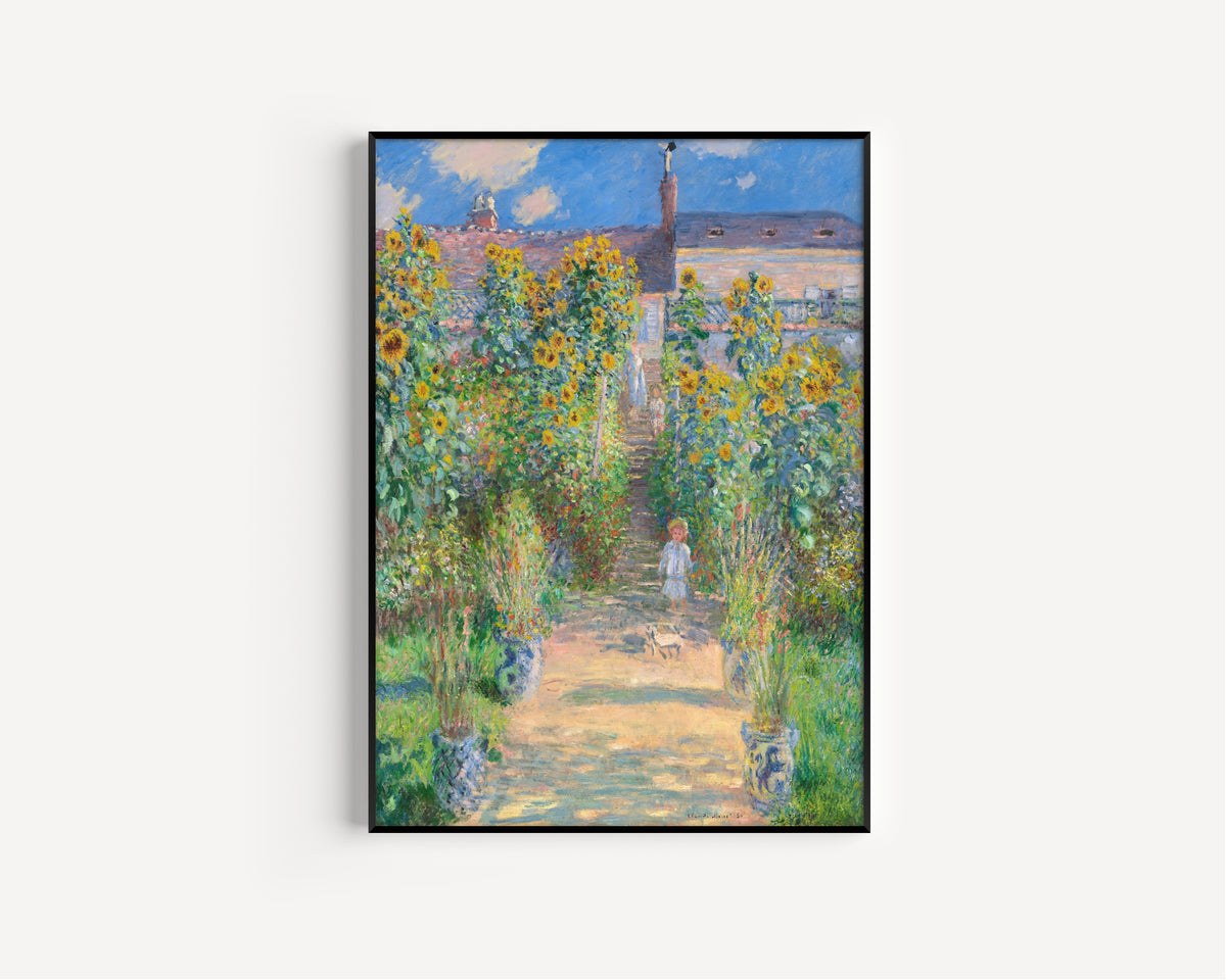 Claude Monet — The Artist's Garden at Vetheuil | Fine Art Print