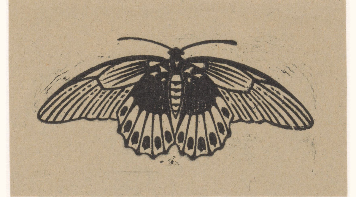 Julie de Graag — Moth | Woodcut Print