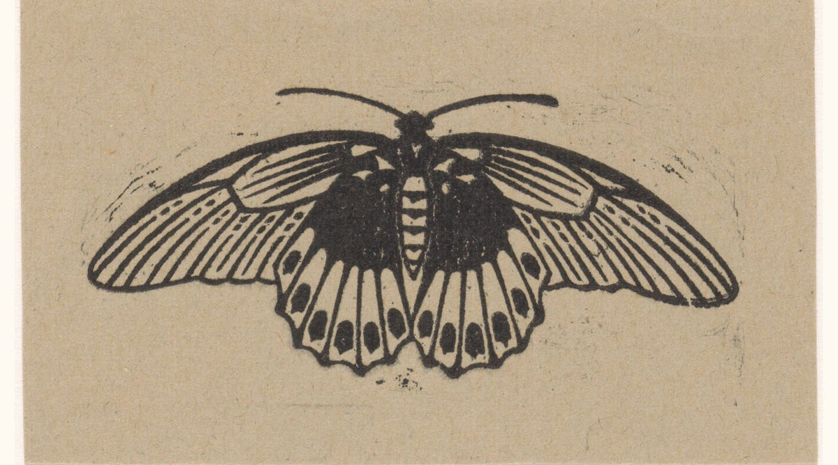 Julie de Graag — Moth | Woodcut Print