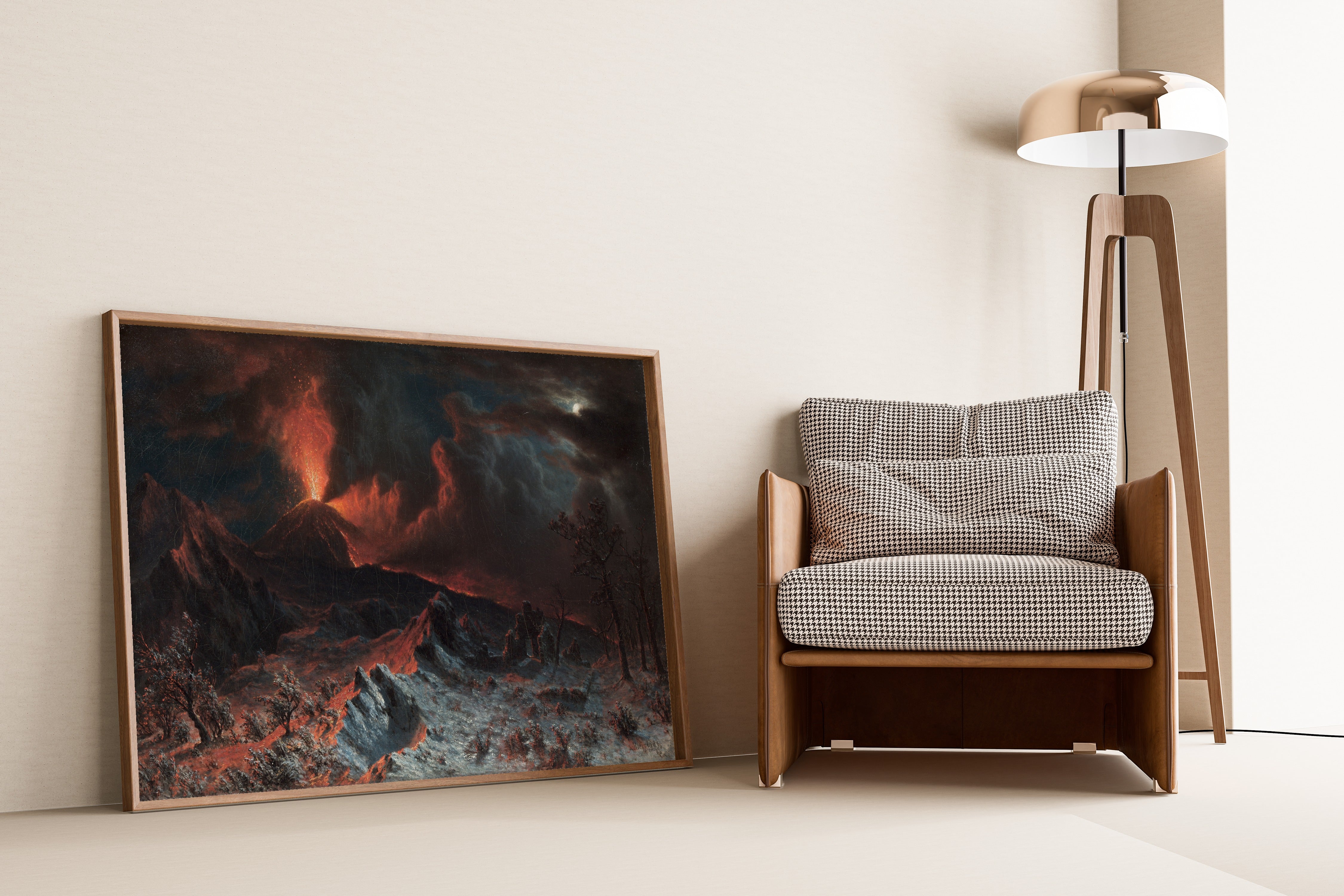 Albert Bierstadt — Mount Vesuvius at Midnight | Landscape Fine Art Print