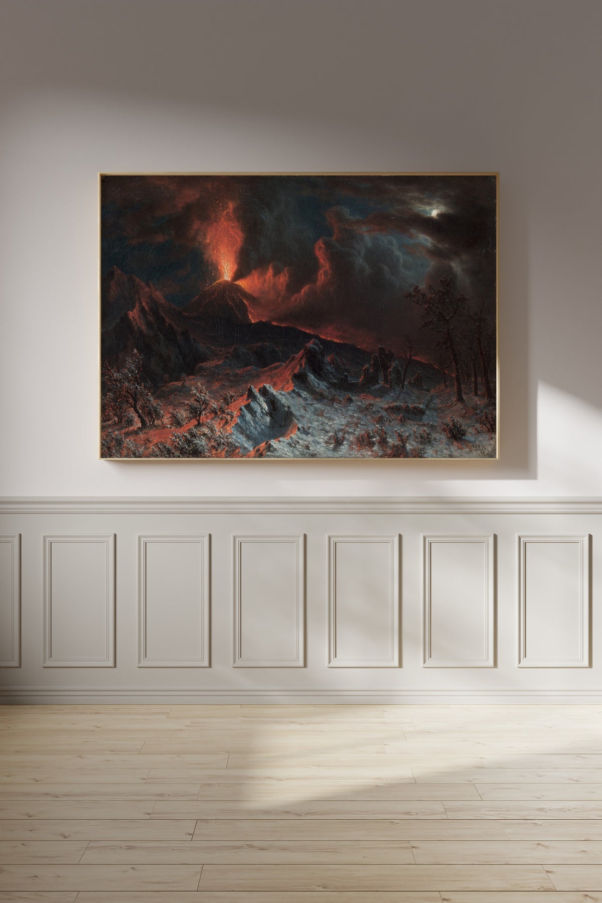 Albert Bierstadt — Mount Vesuvius at Midnight | Landscape Fine Art Print