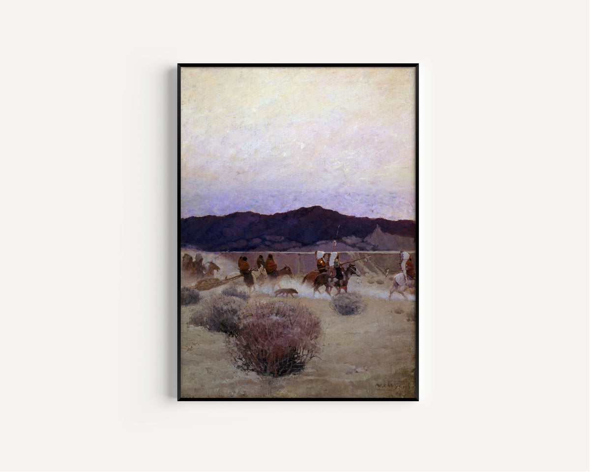 N. C. Wyeth — Moving Camp | Illustration Art Print