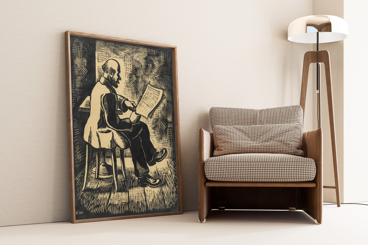 Karl Wiener — Nachher (Afterwards) | Modernist Illustration Print