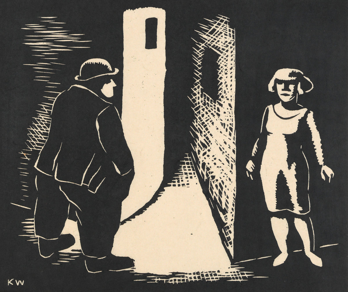 Karl Wiener — Nachts (At Night) | Modernist Illustration Print