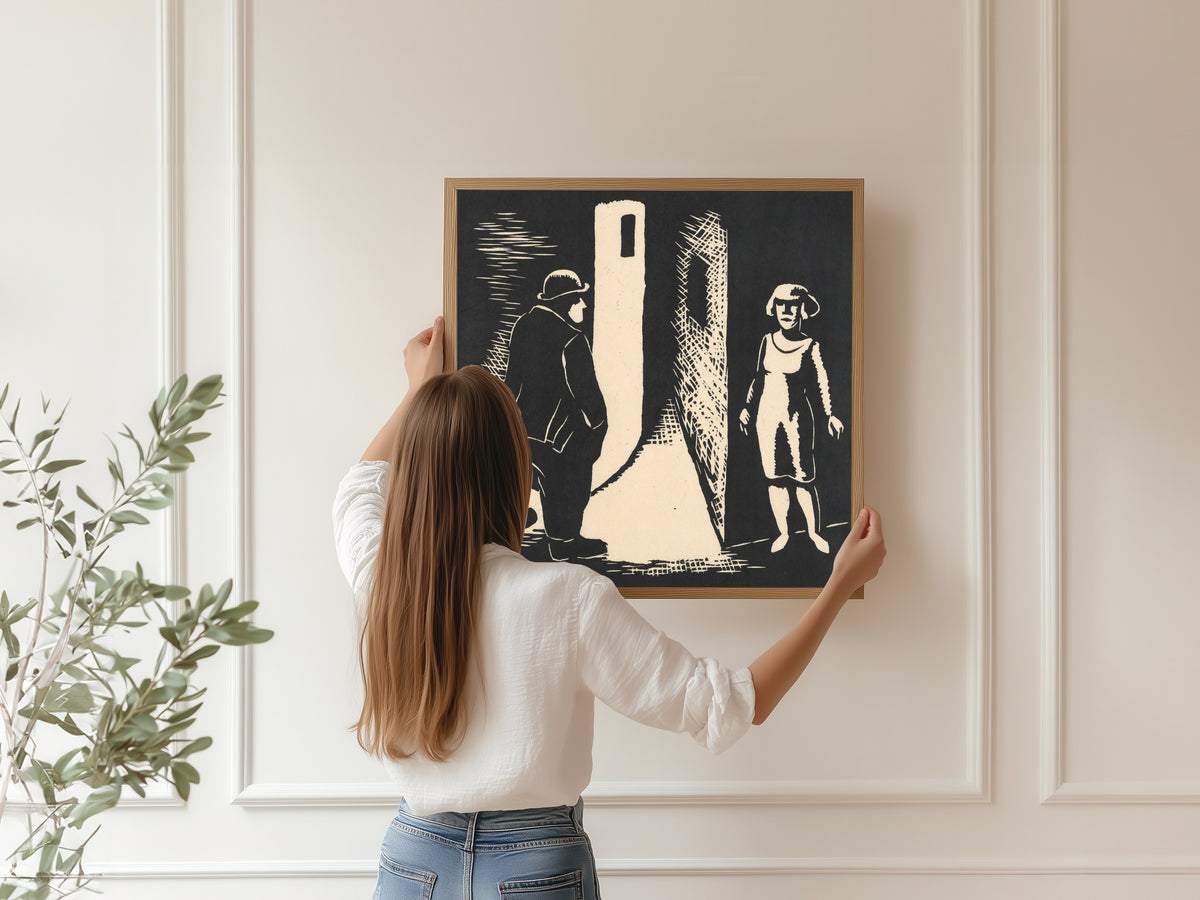 Karl Wiener — Nachts (At Night) | Modernist Illustration Print