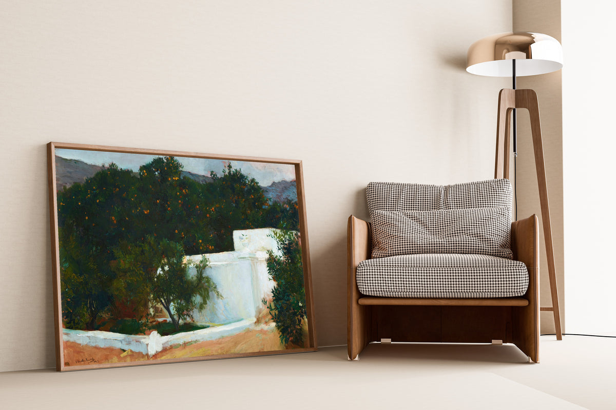 Joaquín Sorolla — Orange Trees on the Road to the Sea, Valencia | Fine Art Print
