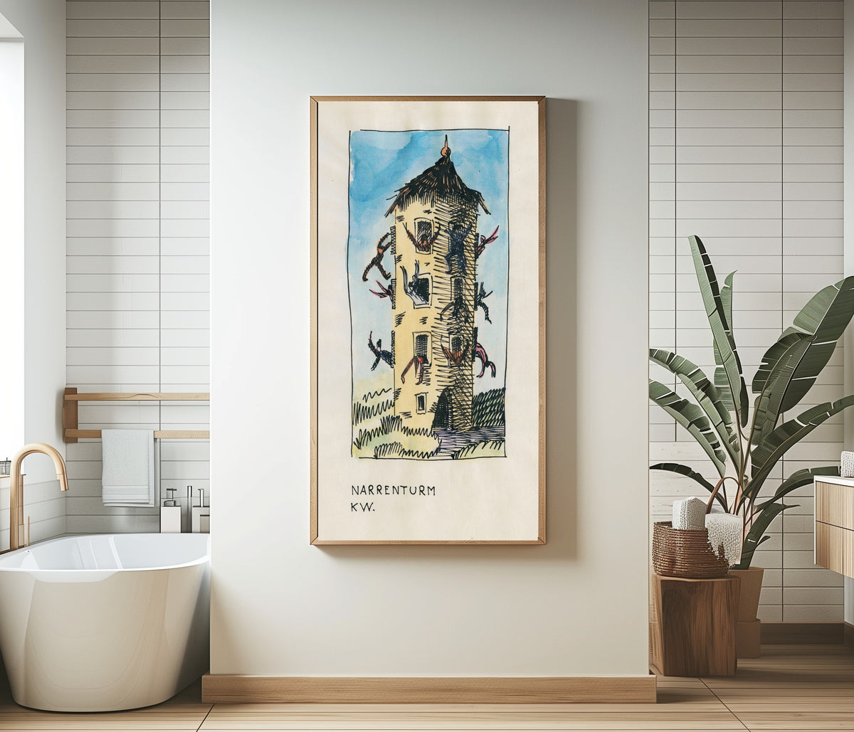 Karl Wiener — Narrenturm (Fools' Tower) | Surreal Art Print