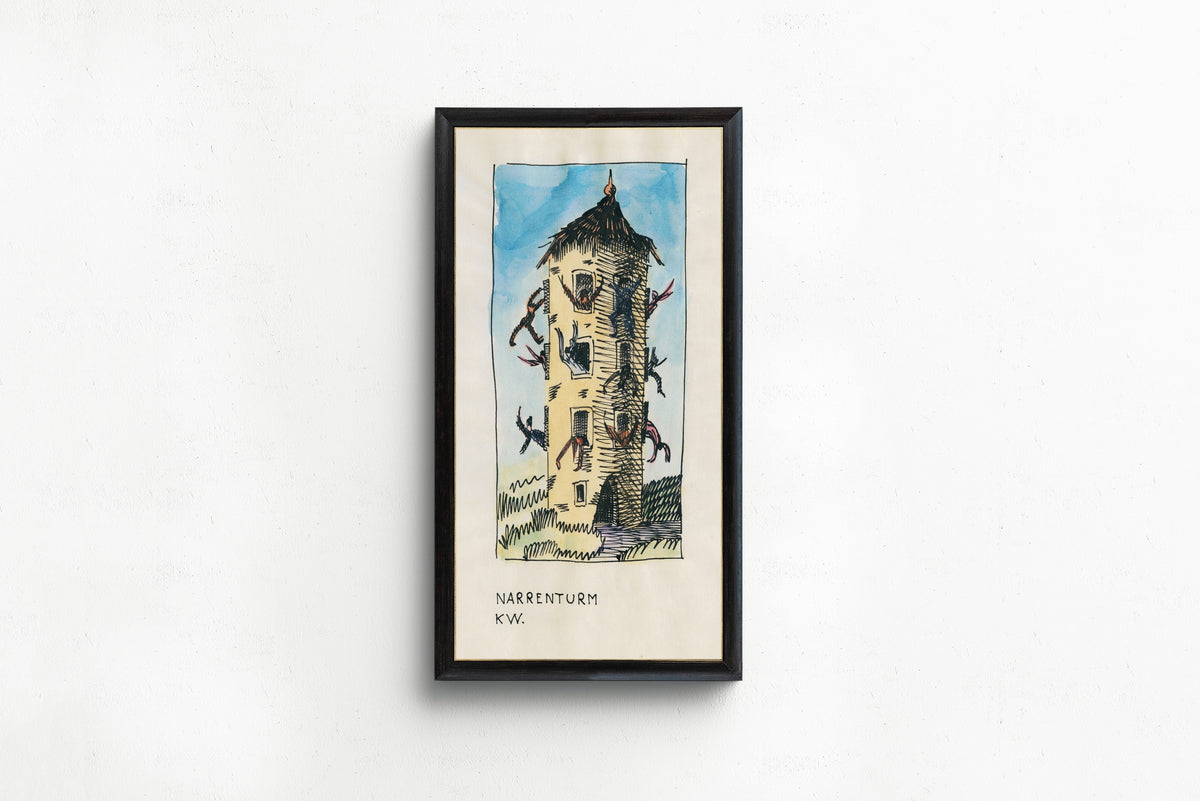 Karl Wiener — Narrenturm (Fools' Tower) | Surreal Art Print