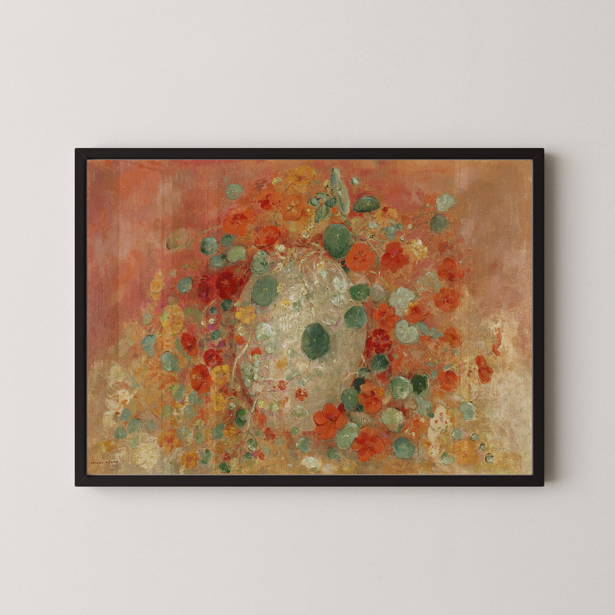 Odilon Redon — Nasturtiums (1905) | Symbolist Art Print