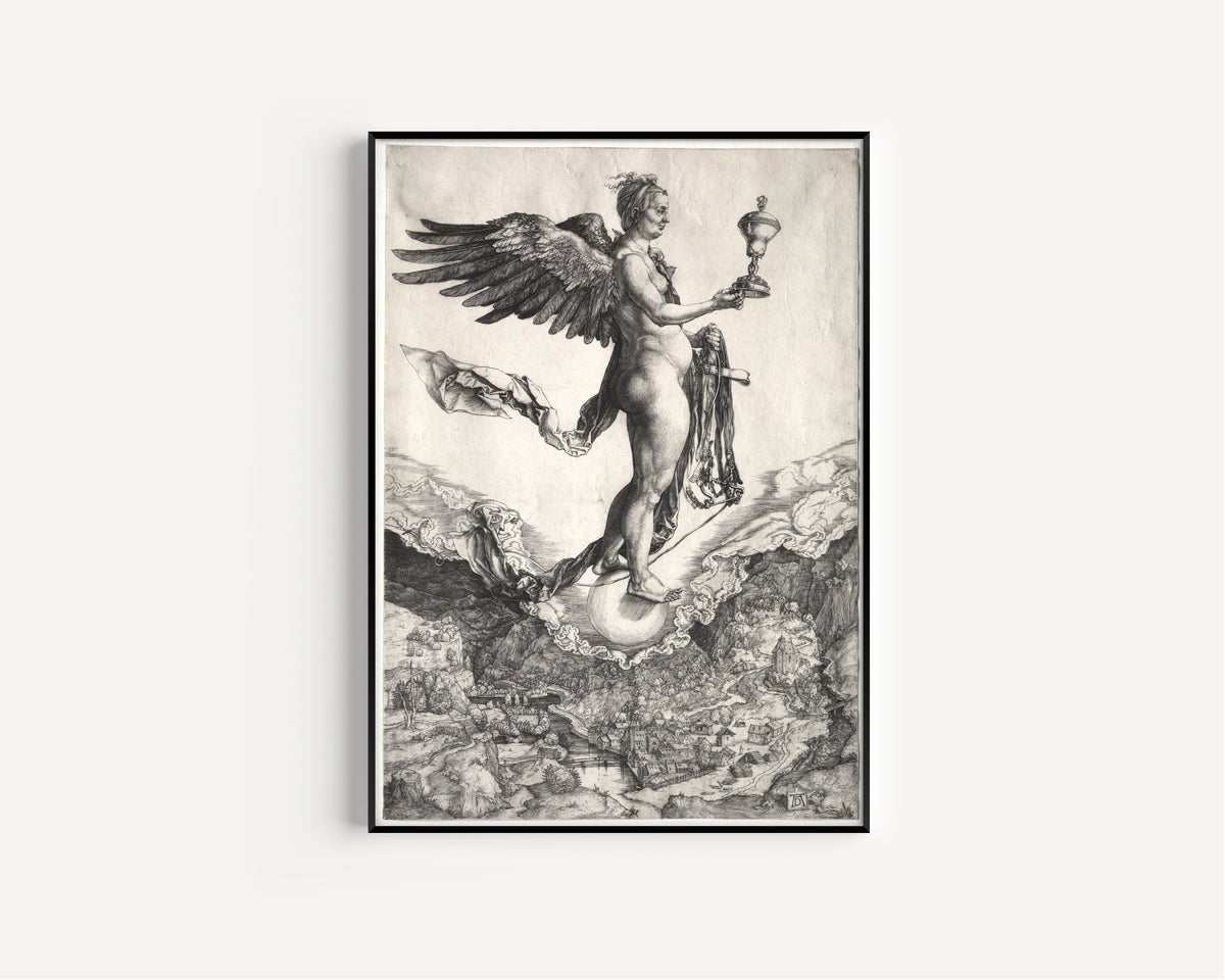 Albrecht Dürer — Nemesis | Engraving Print