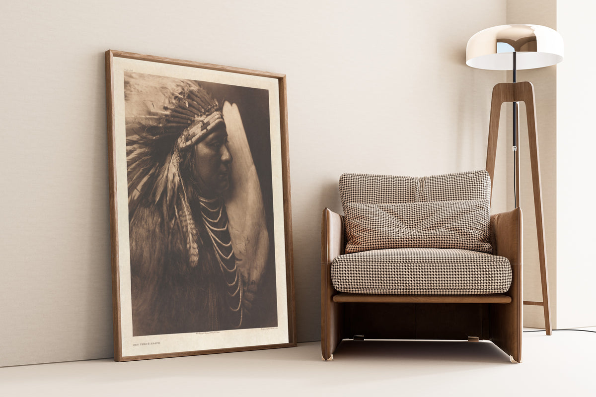Edward S. Curtis — Nez Percé Brave | Vintage Photograph Print