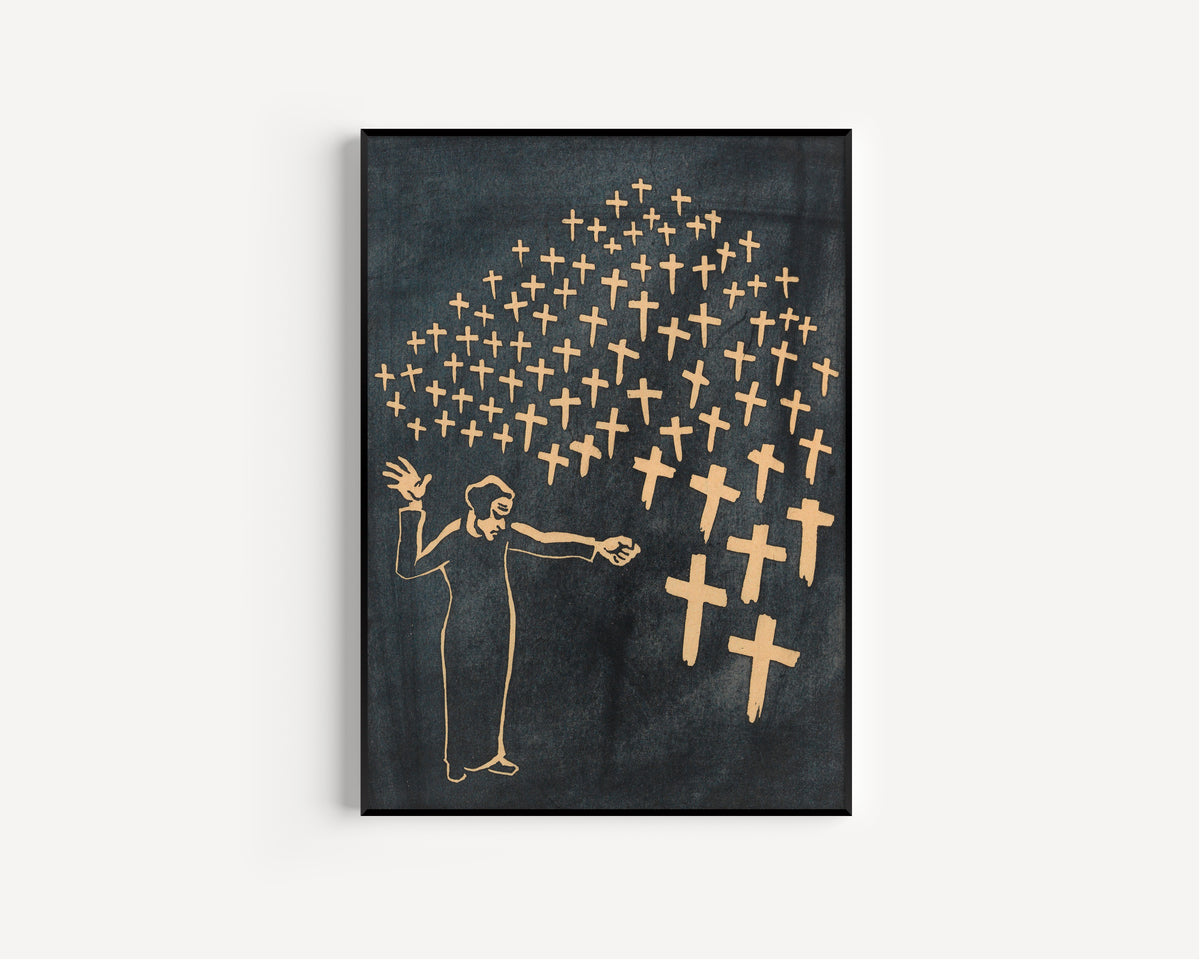 Karl Wiener — Nie wieder Krieg! (Never Again War!) | Expressionist Art Print
