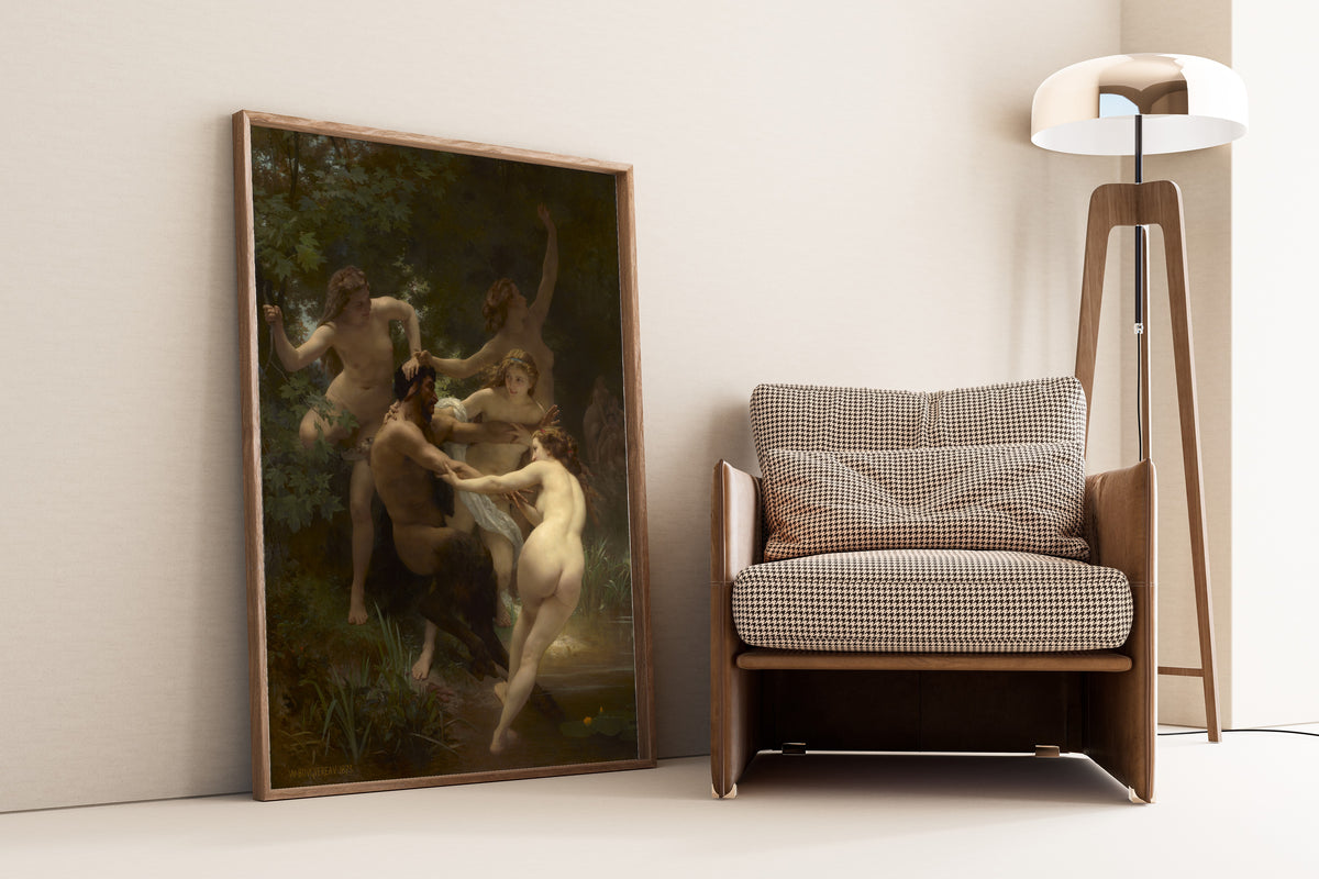 William-Adolphe Bouguereau — Nymphs and Satyr | Fine Art Print