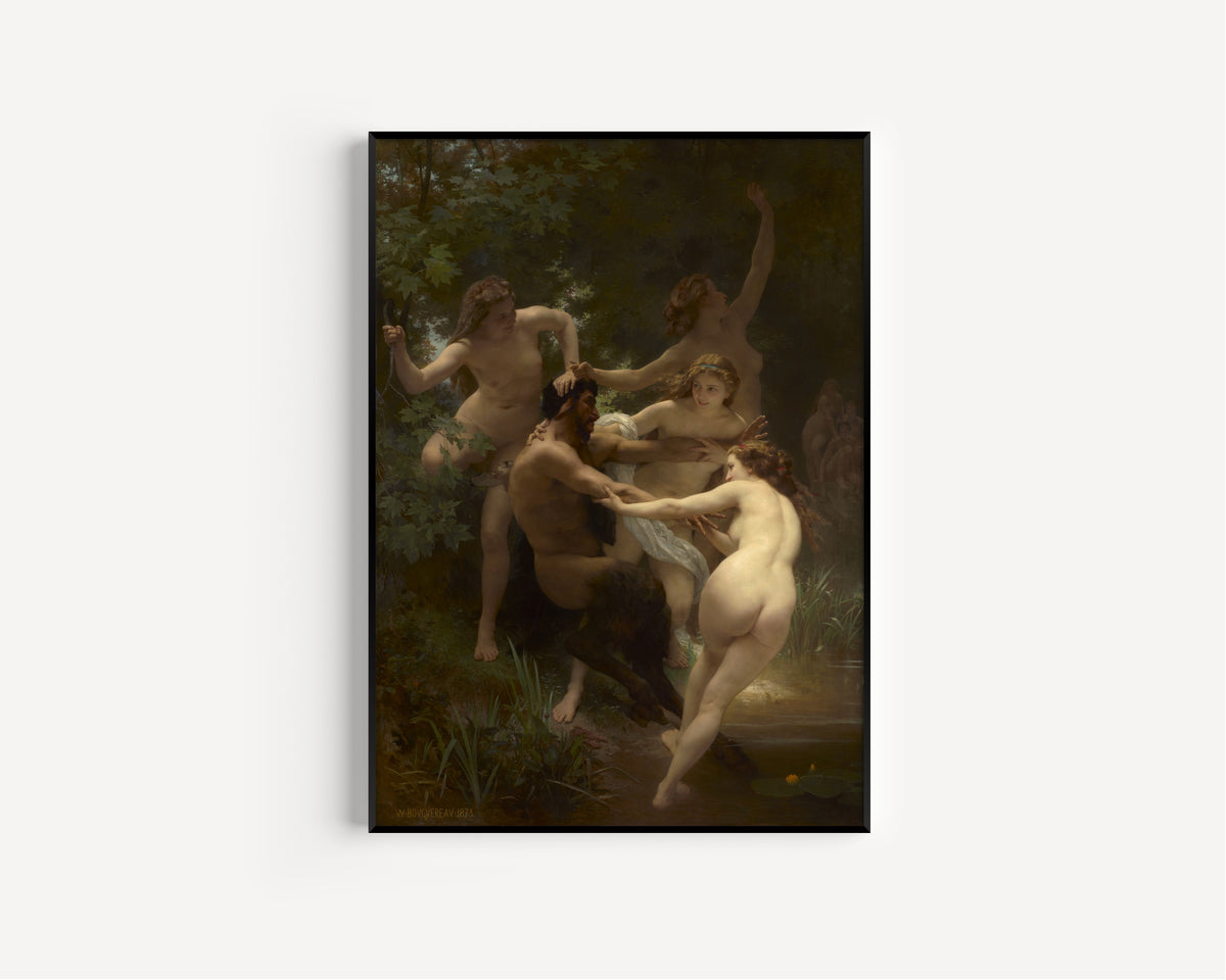 William-Adolphe Bouguereau — Nymphs and Satyr | Fine Art Print