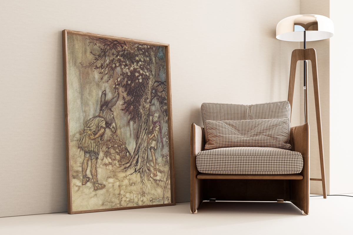 Arthur Rackham — O Bottom, Thou Art Changed! | Shakespeare Illustration Print