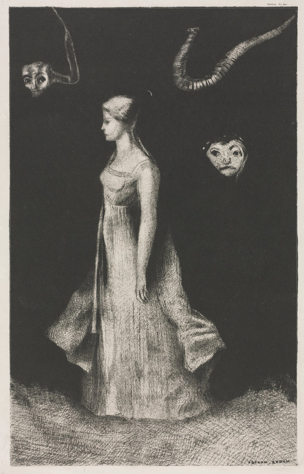 Odilon Redon — Obsession | Symbolist Art Print