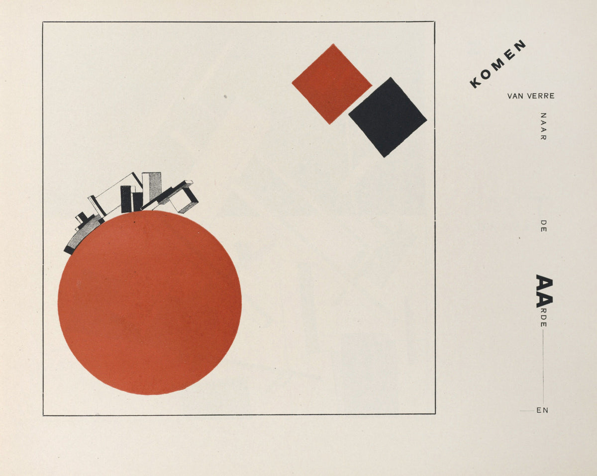 El Lissitzky — Of Two Squares: Construction 2 (They Come From Afar to Earth and...) | Suprematist Art Print