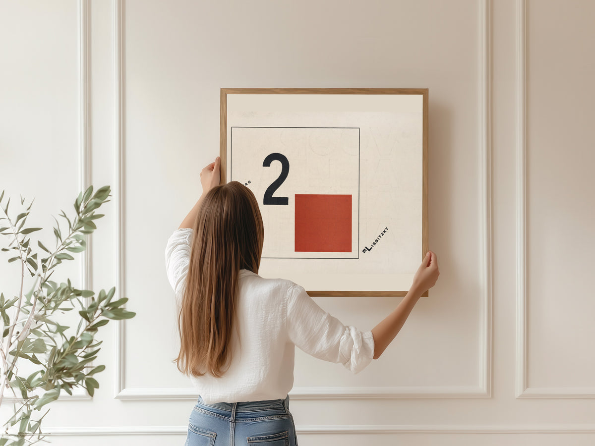 El Lissitzky — Of Two Squares: Cover | Suprematist Art Print
