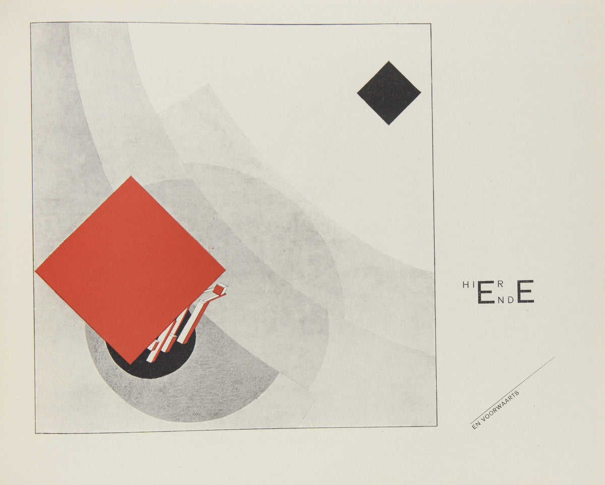 El Lissitzky — Of Two Squares: Here Is the End | Suprematist Art Print