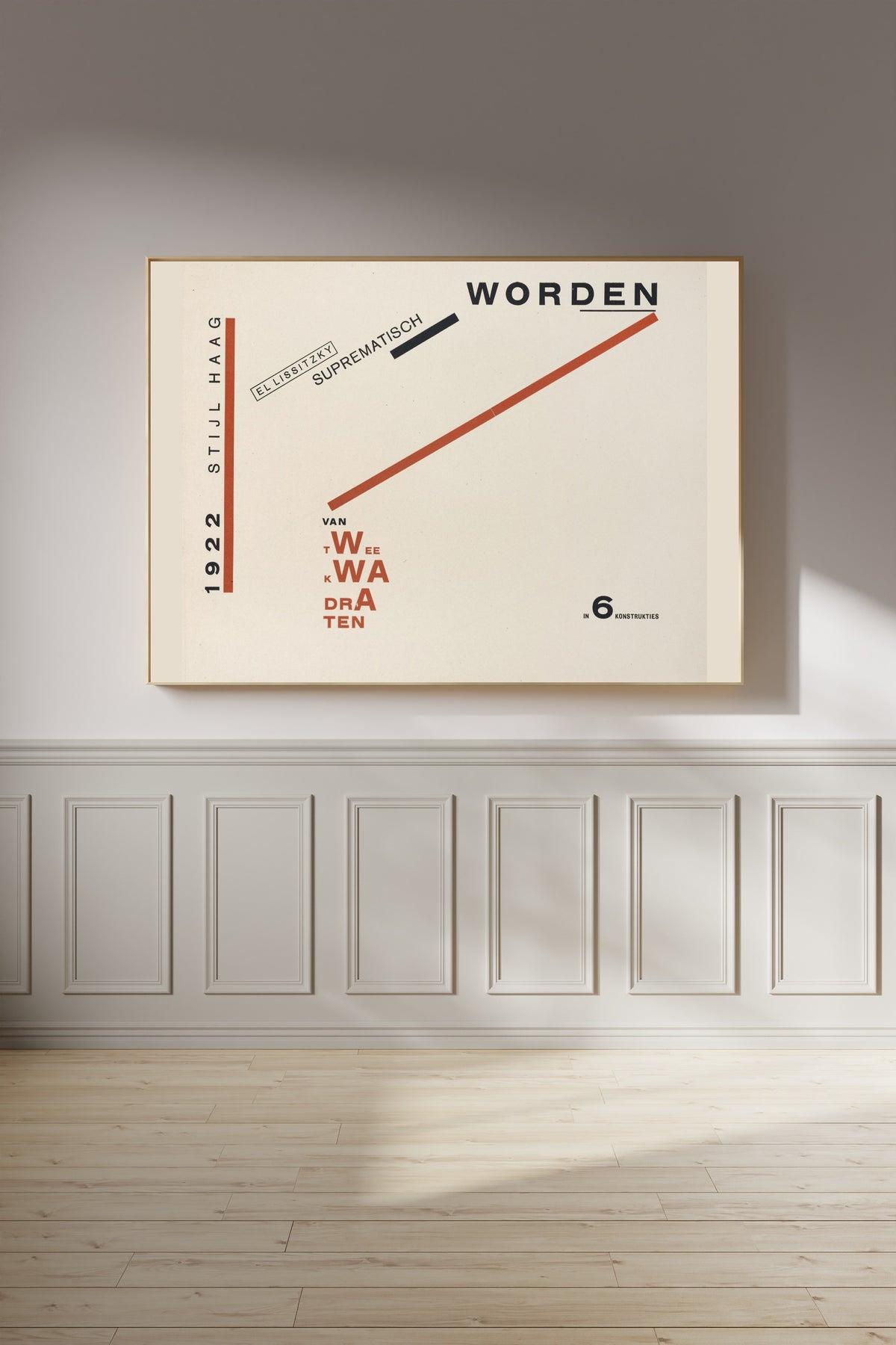 El Lissitzky — Of Two Squares: Title Page | Suprematist Art Print