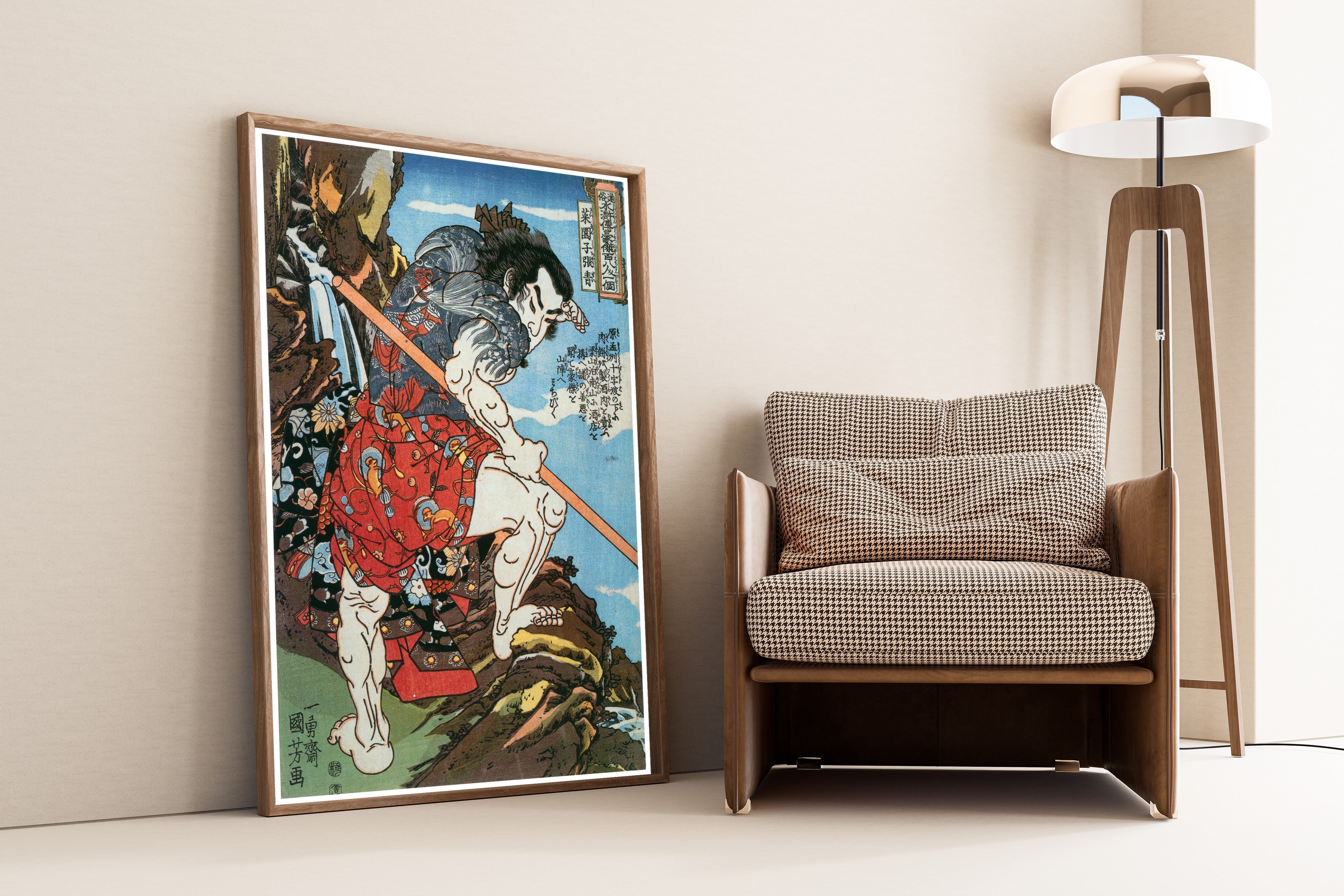 Utagawa Kuniyoshi — 108 Heroes of the Suikoden: Saienshi Chōsei | Japanese Woodblock Print (Ukiyo-e)
