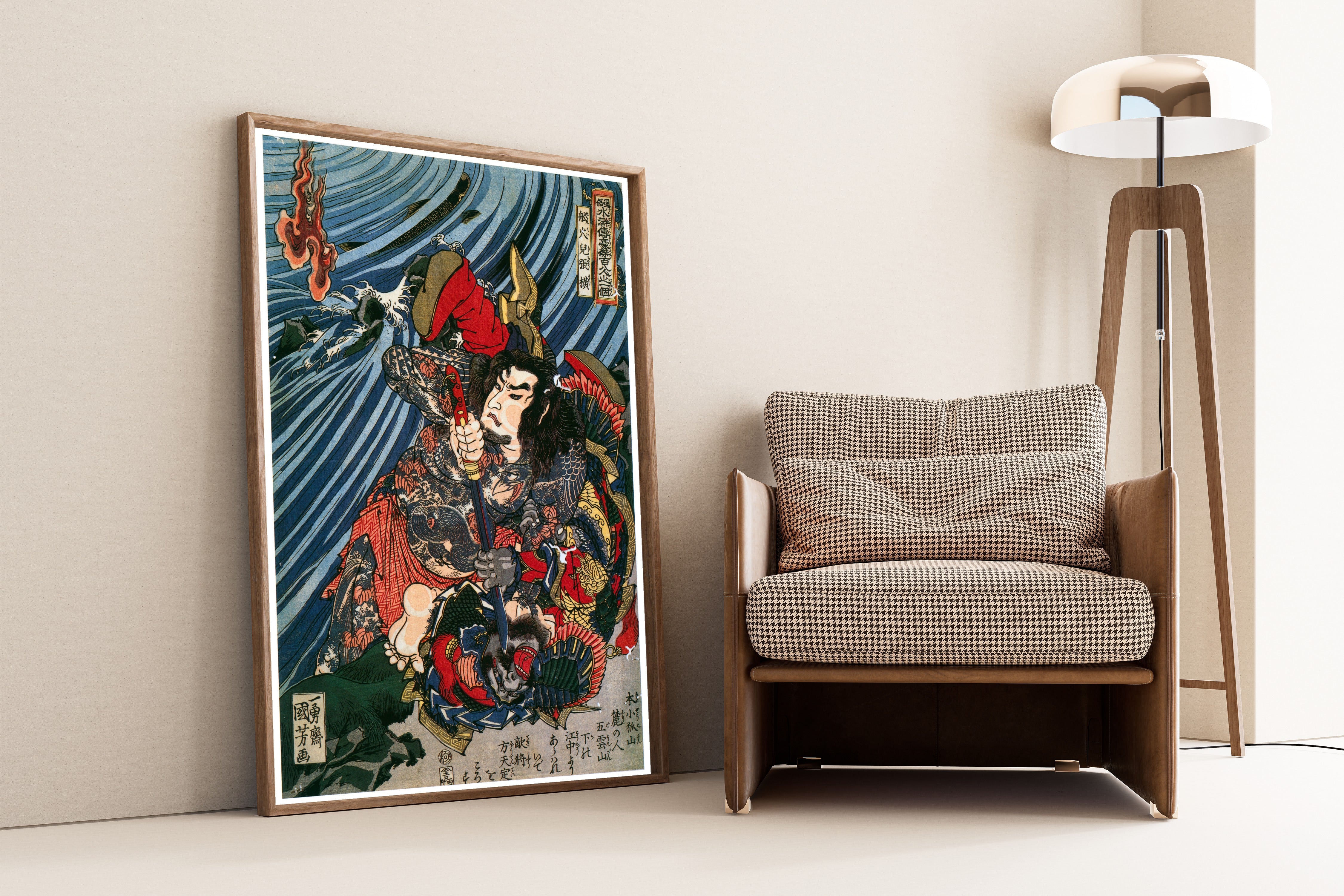 Utagawa Kuniyoshi — 108 Heroes of the Suikoden: Senkaji Chōō | Japanese Woodblock Print (Ukiyo-e)