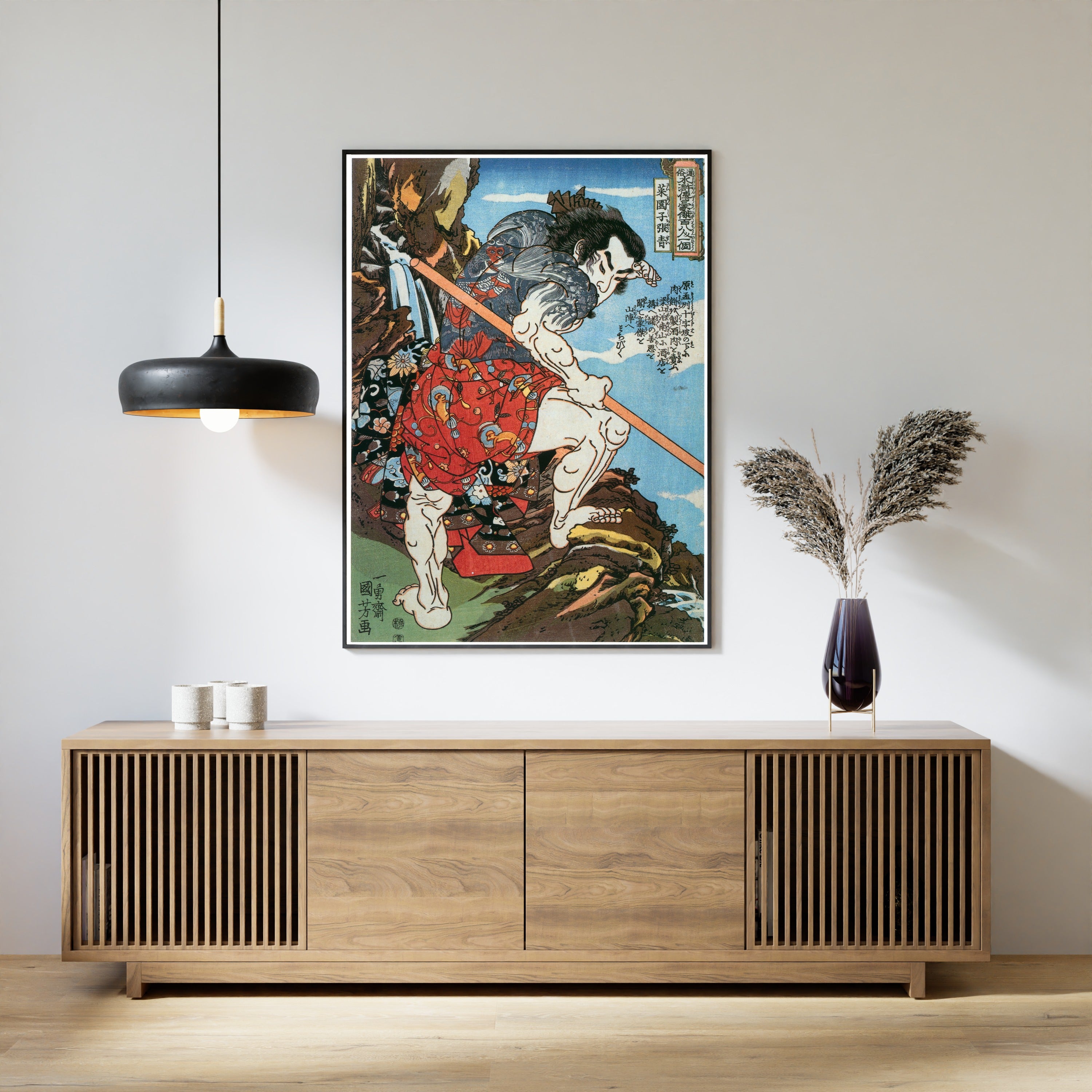 Utagawa Kuniyoshi — 108 Heroes of the Suikoden: Saienshi Chōsei | Japanese Woodblock Print (Ukiyo-e)