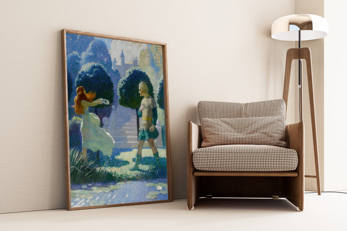N. C. Wyeth — Ogier and Morgana | Illustration Art Print