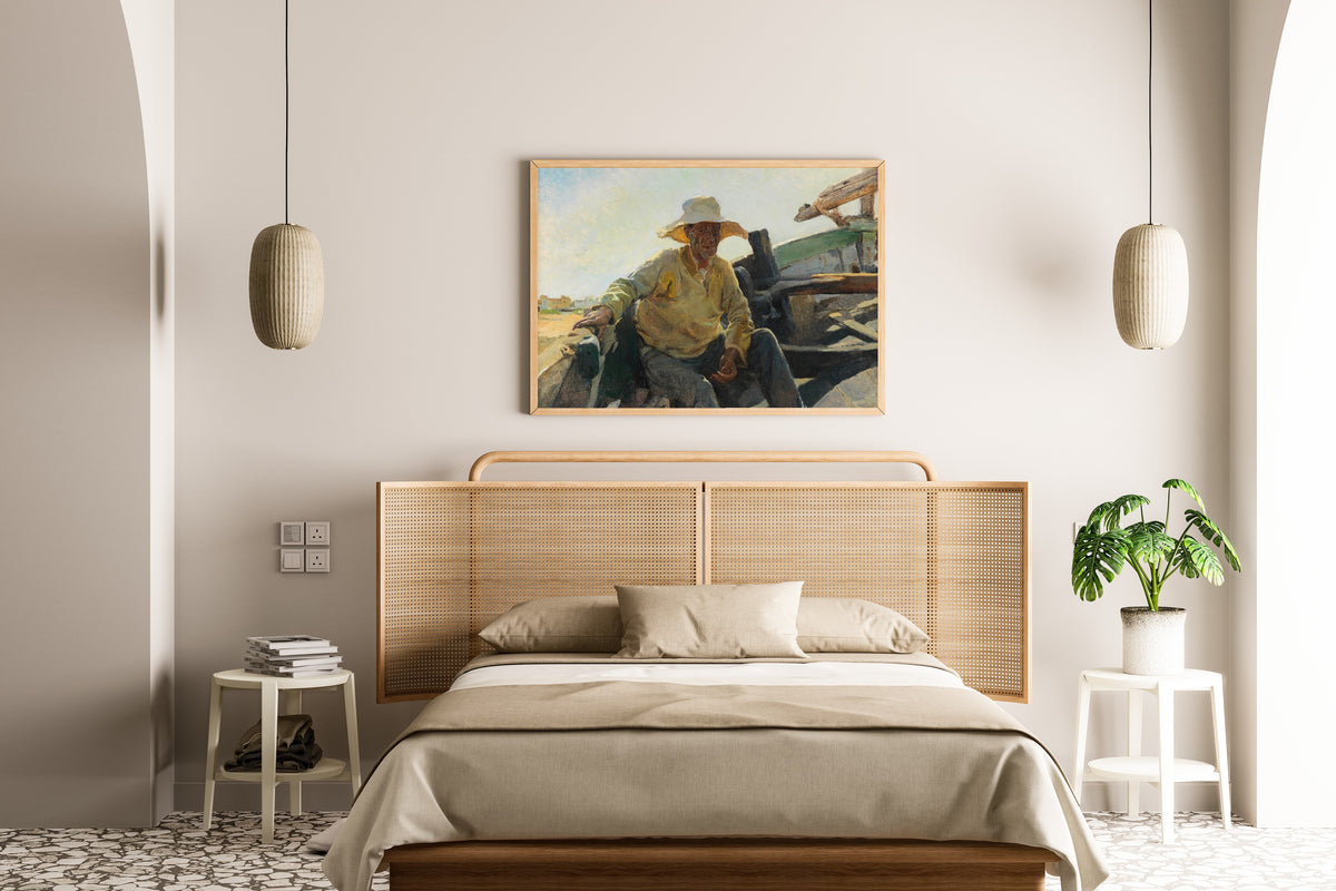 Joaquín Sorolla — Old Fisherman in a Boat | Fine Art Print