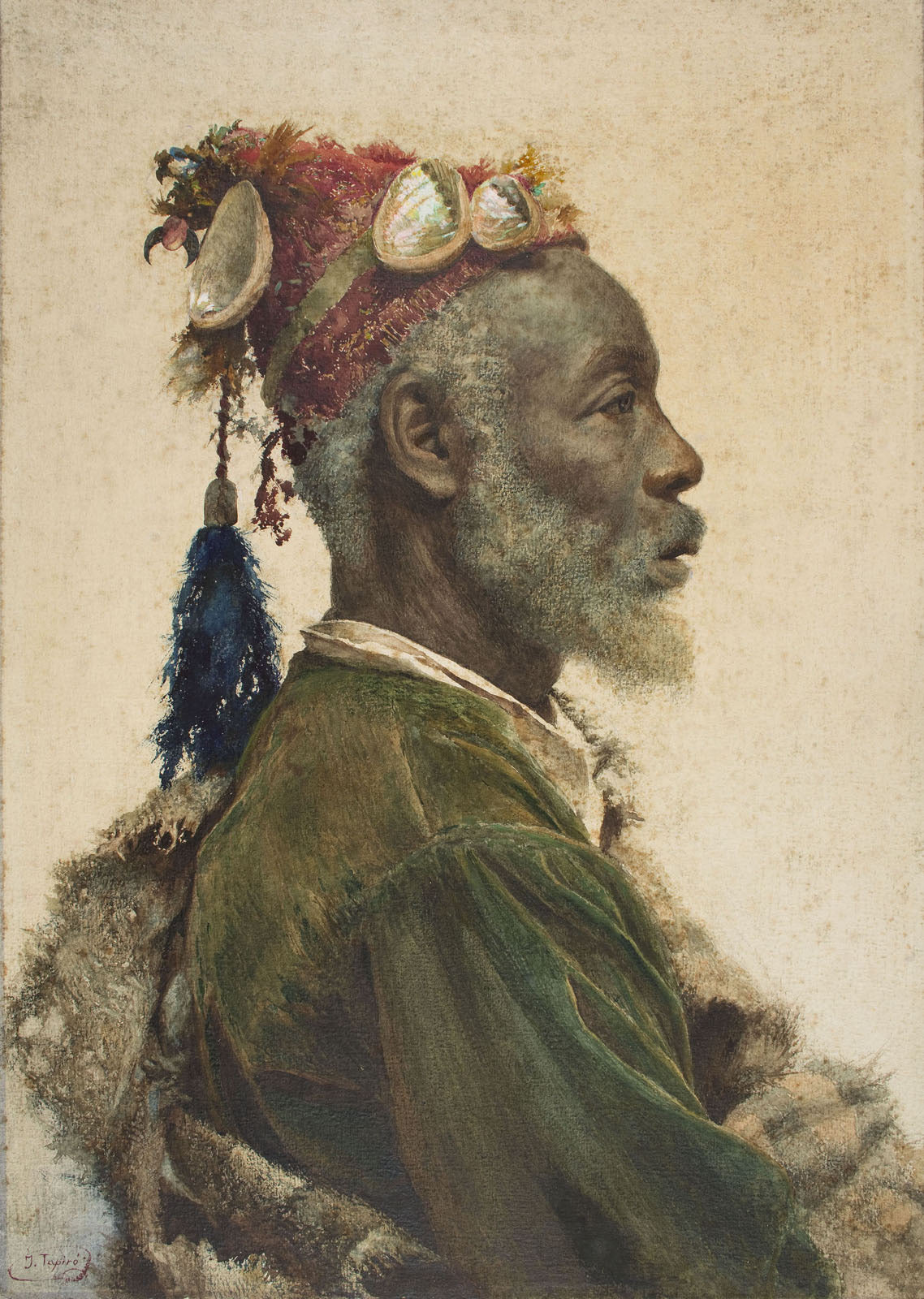 Josep Tapiró Baró — Old Man with a Tasselled Cap | Fine Art Print