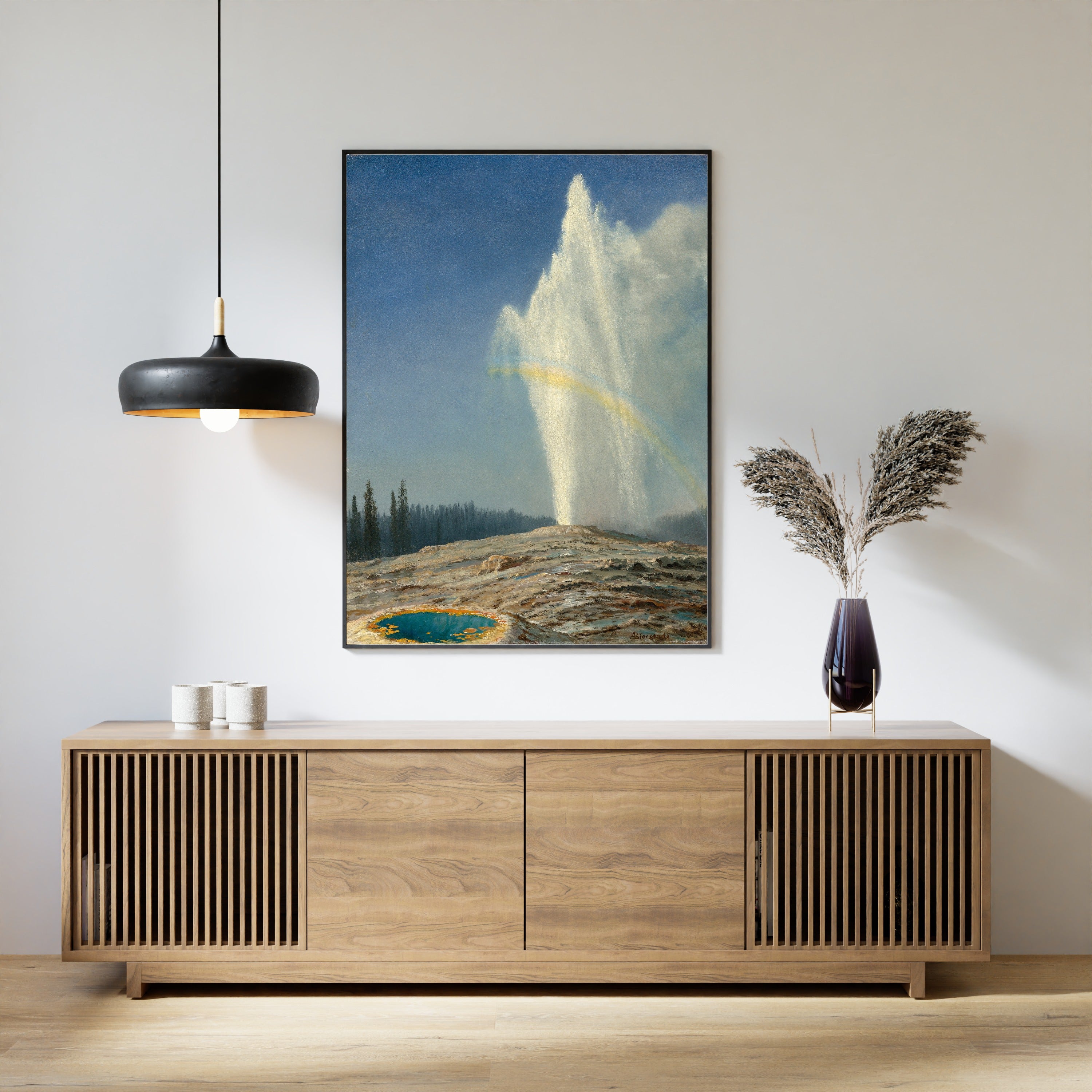 Albert Bierstadt — Old Faithful | Landscape Fine Art Print