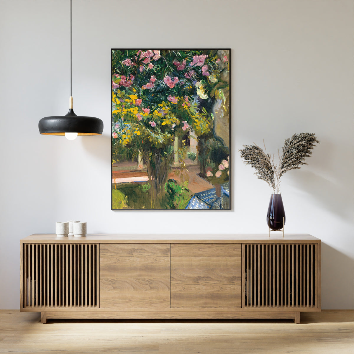 Joaquín Sorolla — Oleanders in the Courtyard of the Artist's House | Fine Art Print