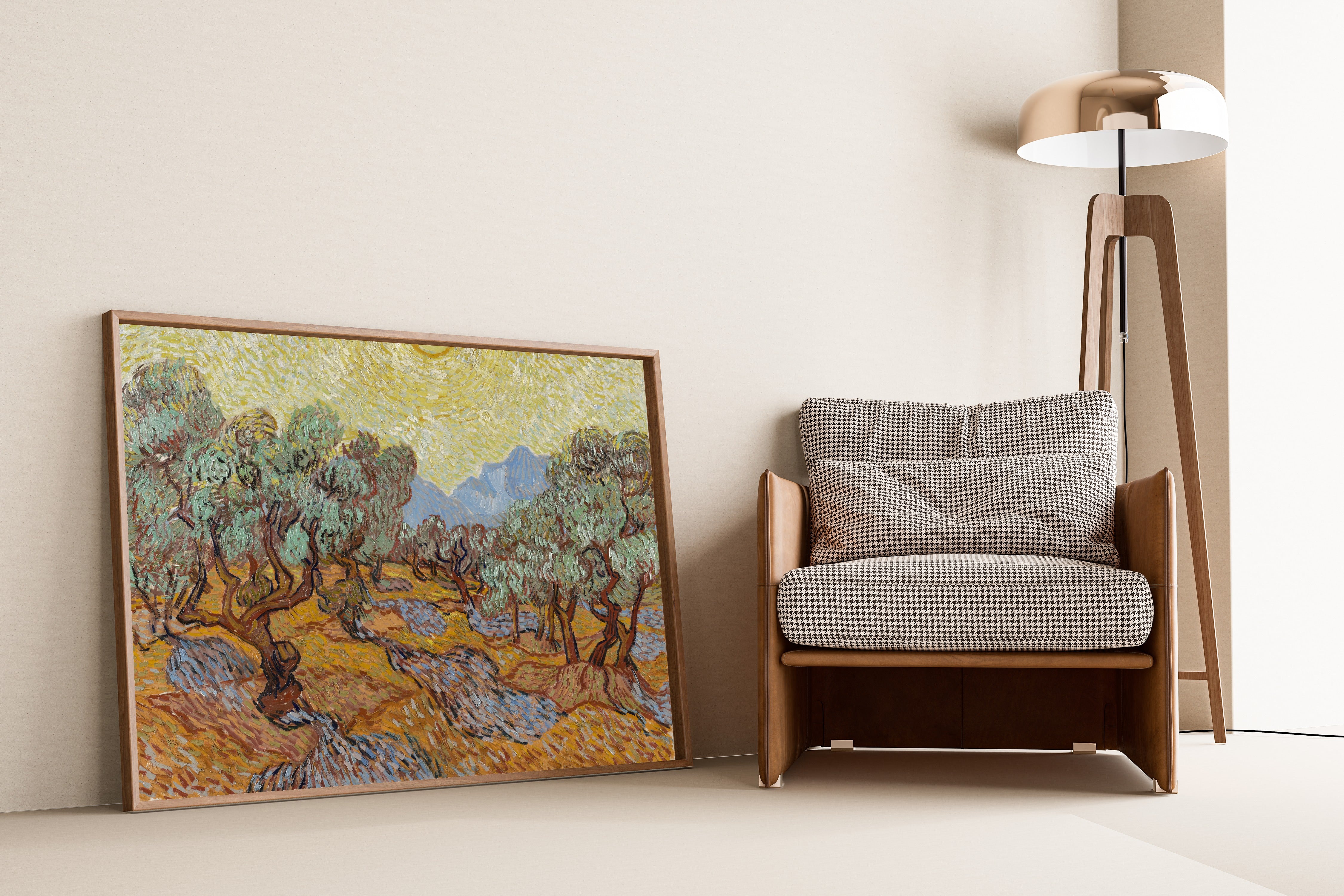Vincent van Gogh — Olive Trees with Yellow Sky and Sun | Fine Art Print