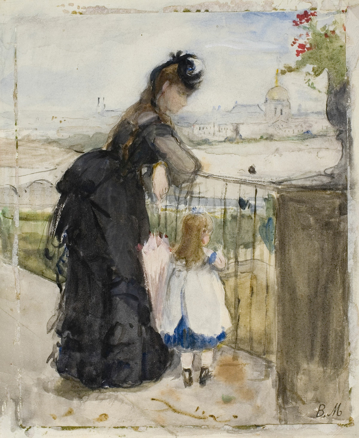 Berthe Morisot — On the Balcony | Fine Art Print