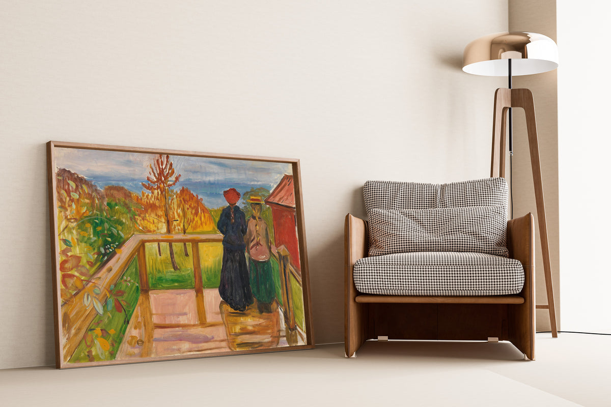 Edvard Munch — On the Veranda | Expressionist Fine Art Print
