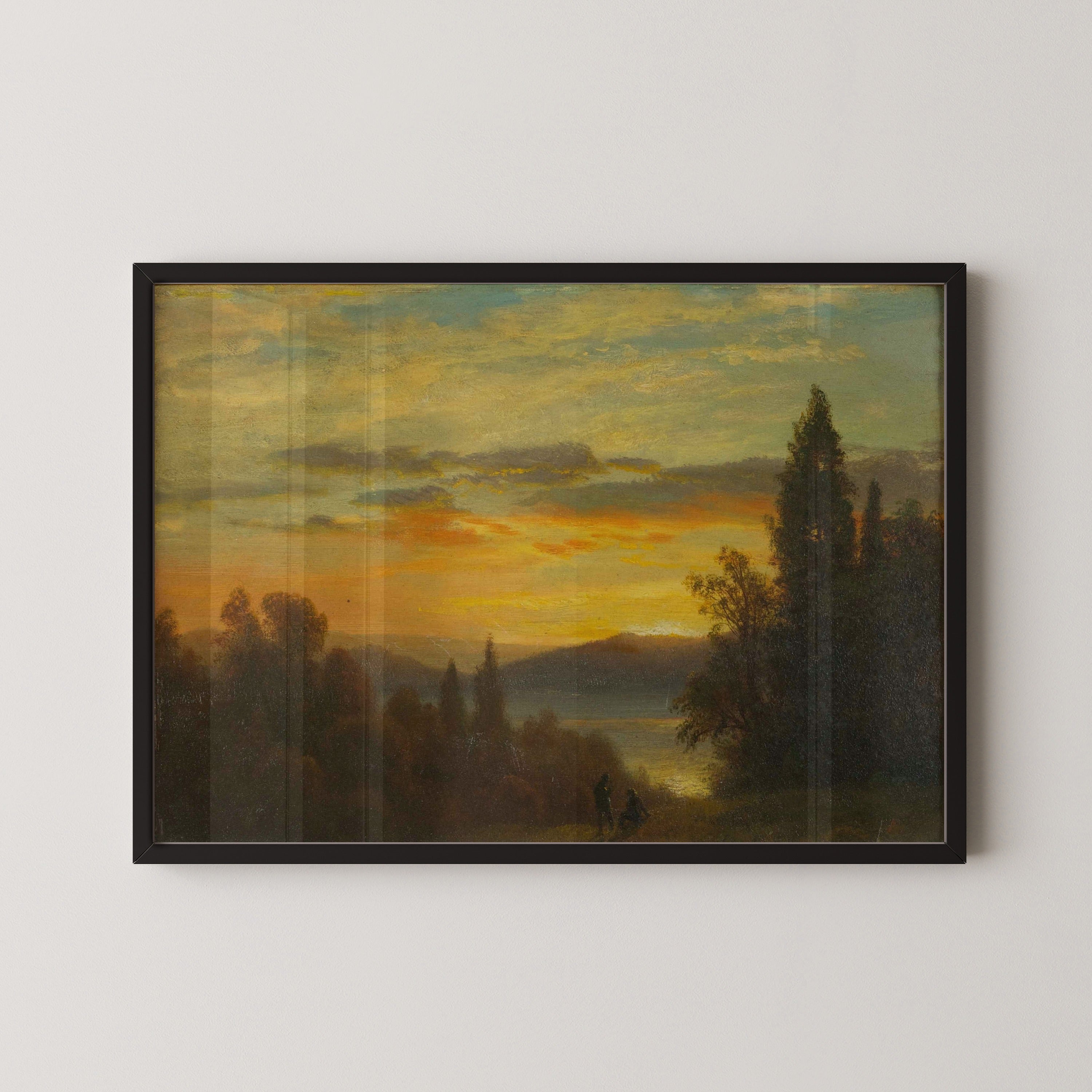 Albert Bierstadt — On the Hudson River Near Irvington | Landscape Fine Art Print