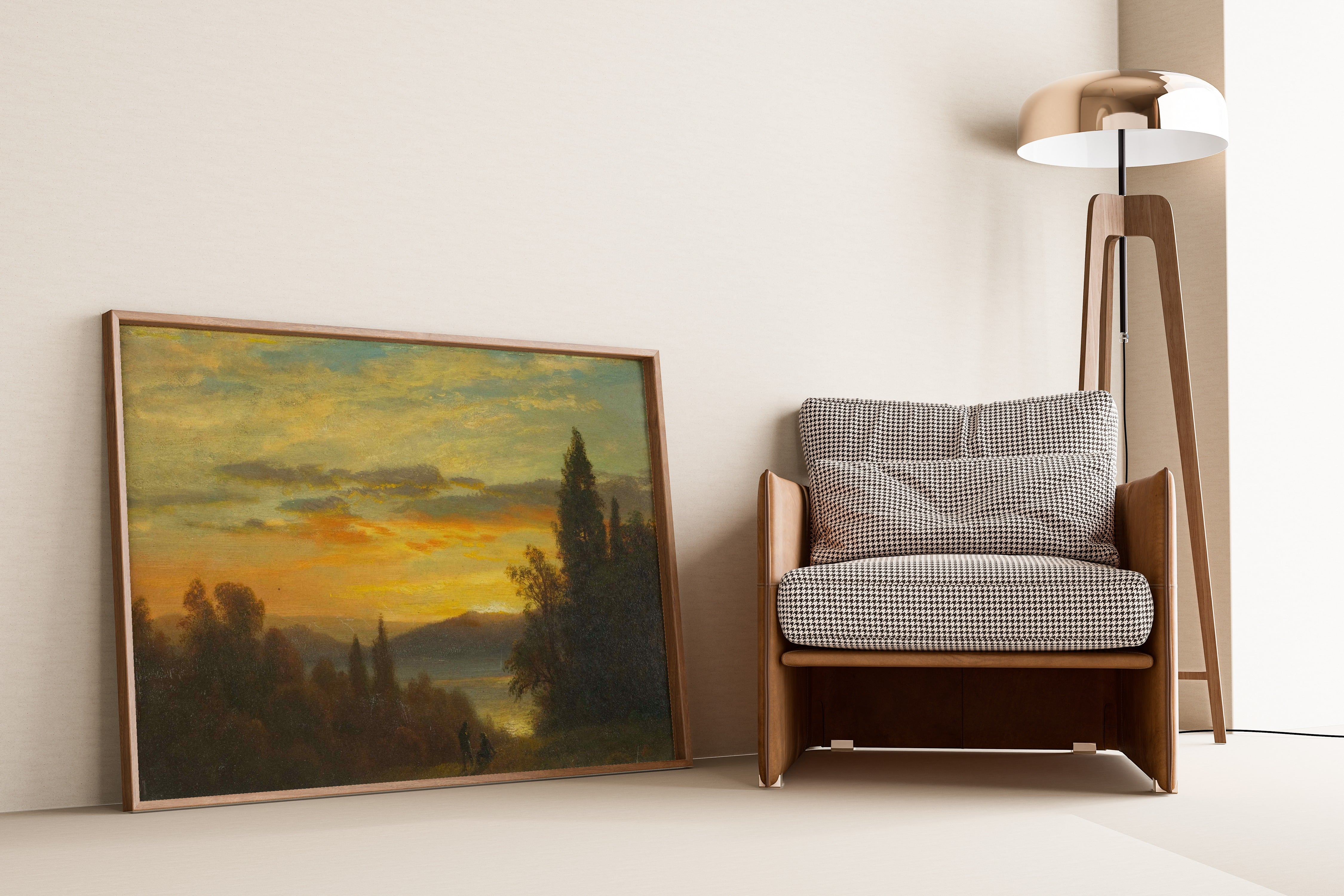 Albert Bierstadt — On the Hudson River Near Irvington | Landscape Fine Art Print