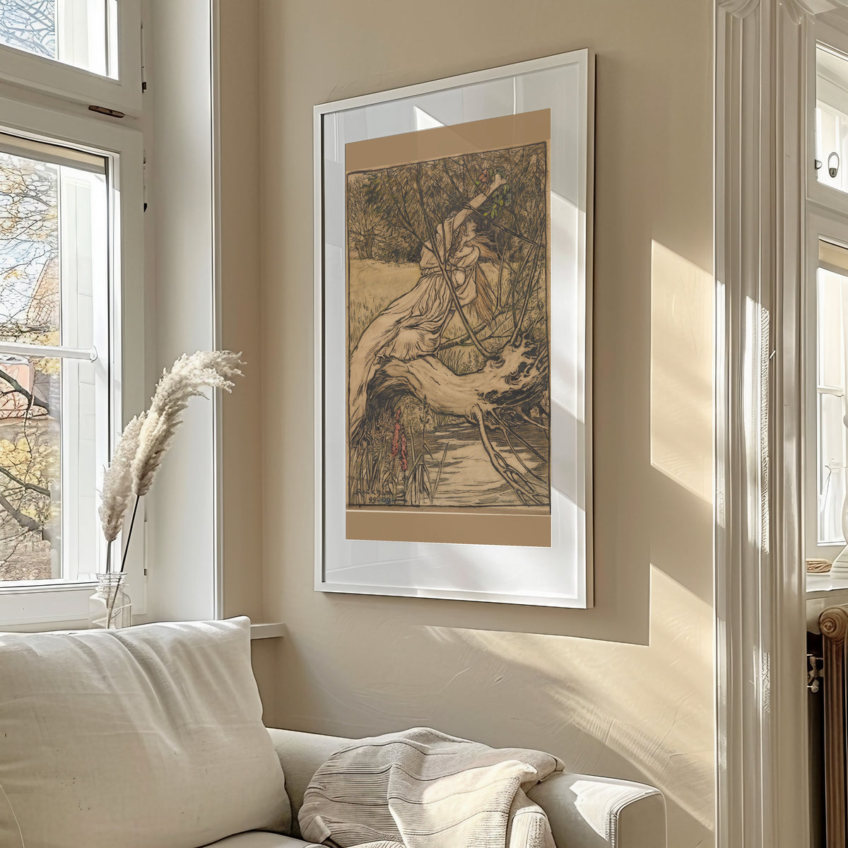 Arthur Rackham — Ophelia | Shakespeare Illustration Print
