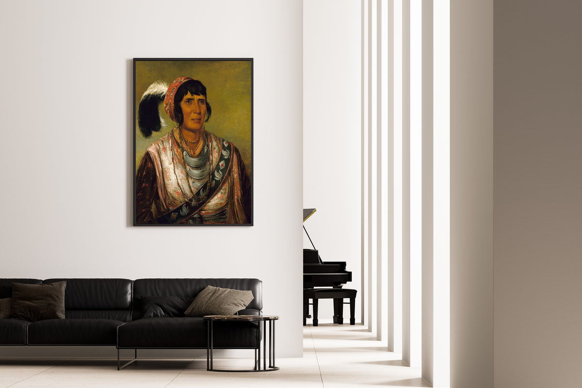 George Catlin — Os-ce-o-lá, The Black Drink, a Warrior of Great Distinction | Western Art Print