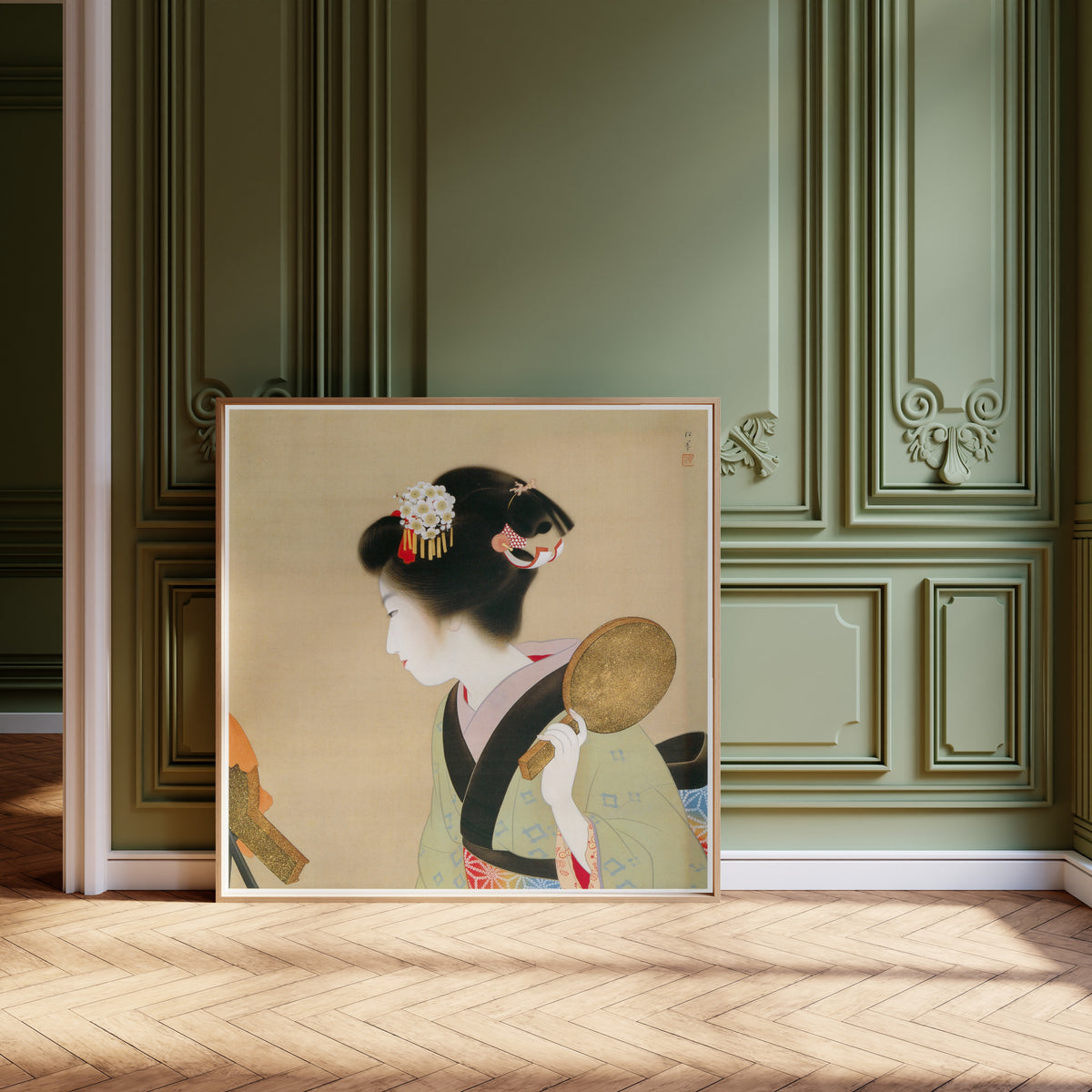 Uemura Shōen — Oshidori-mage (Mandarin-duck Coiffure) | Fine Art Print