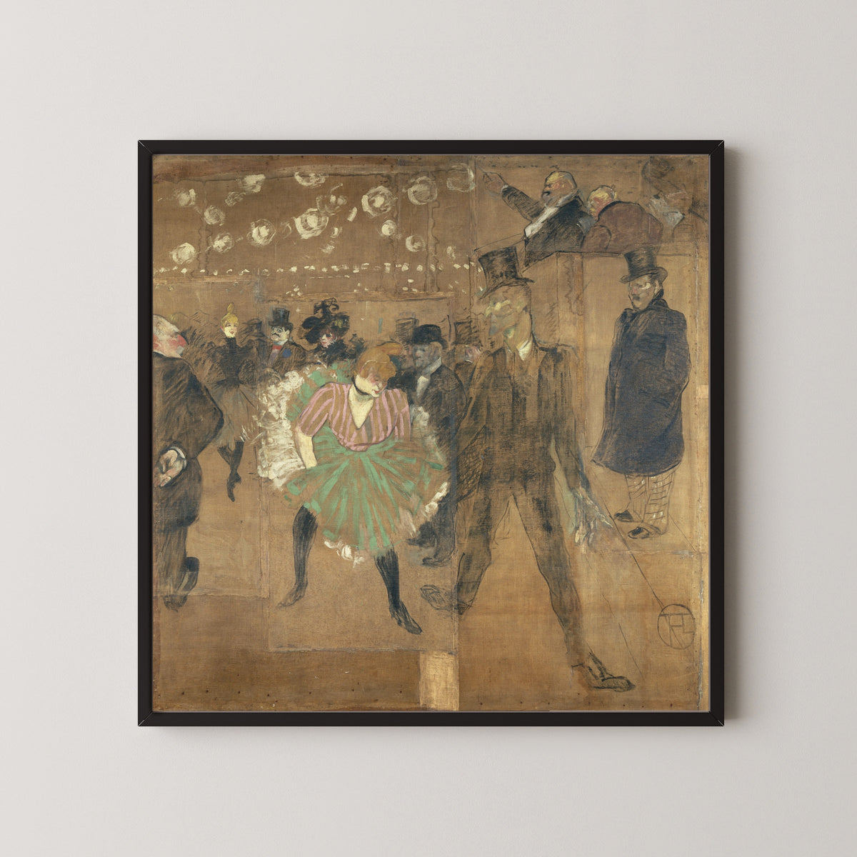 Henri de Toulouse-Lautrec — Panel for La Goulue's Booth: The Dance at the Moulin Rouge | Fine Art Print