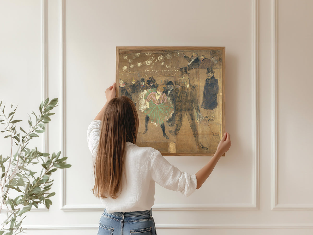 Henri de Toulouse-Lautrec — Panel for La Goulue's Booth: The Dance at the Moulin Rouge | Fine Art Print