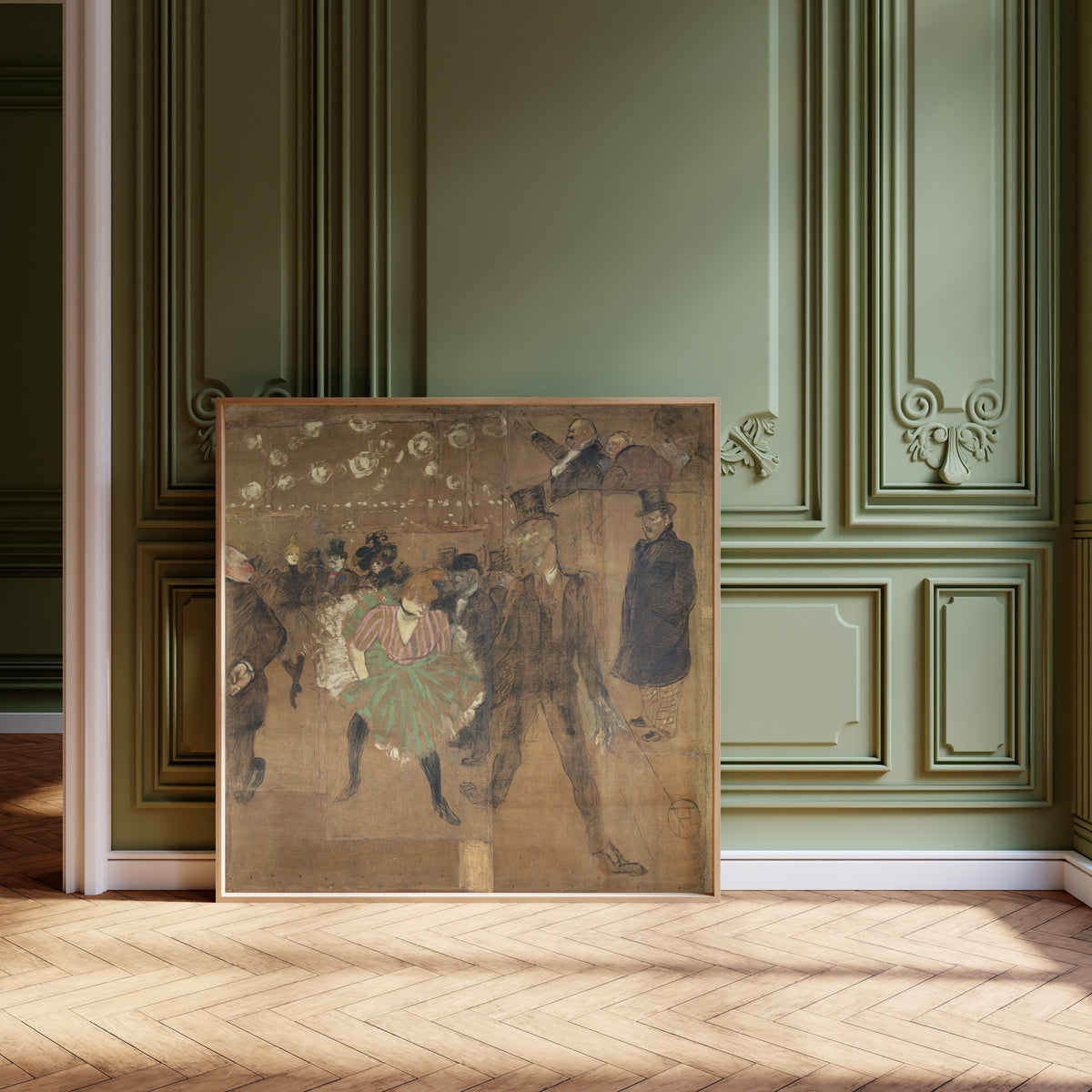 Henri de Toulouse-Lautrec — Panel for La Goulue's Booth: The Dance at the Moulin Rouge | Fine Art Print