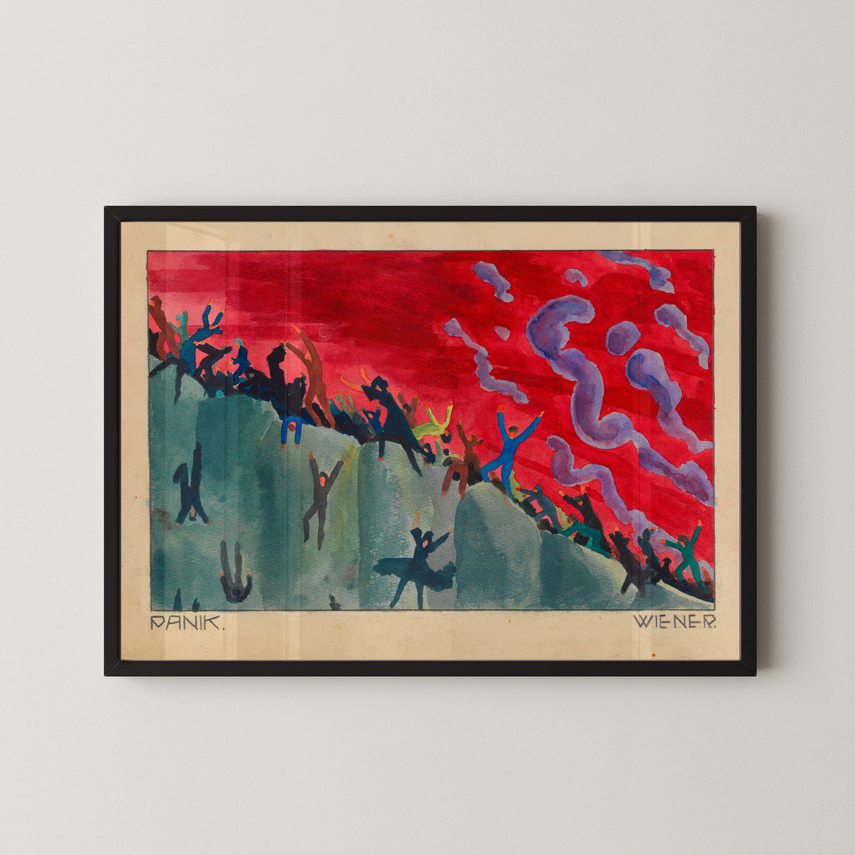 Karl Wiener — Panik (Panic) | Expressionist Art Print