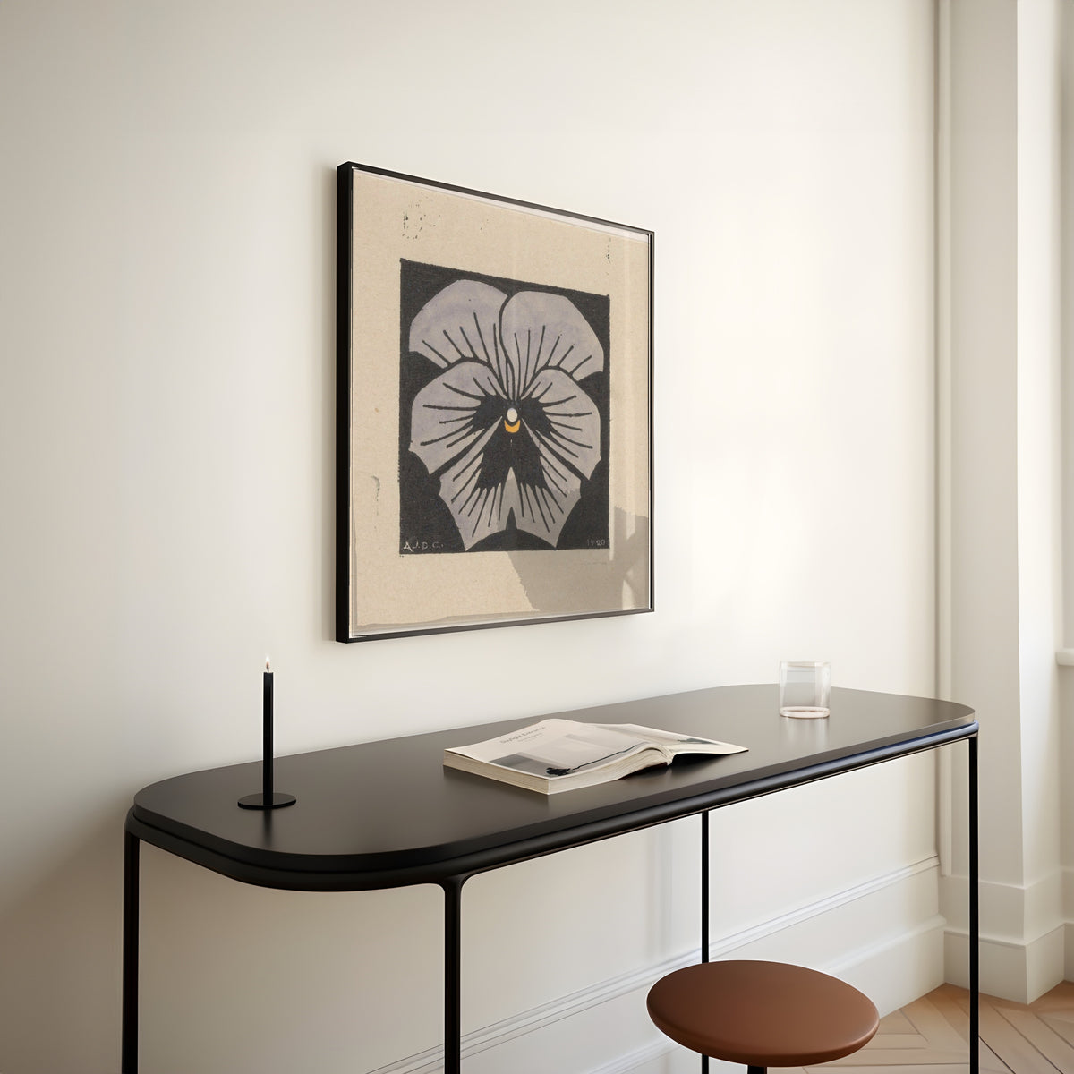 Julie de Graag — Pansy | Woodcut Print