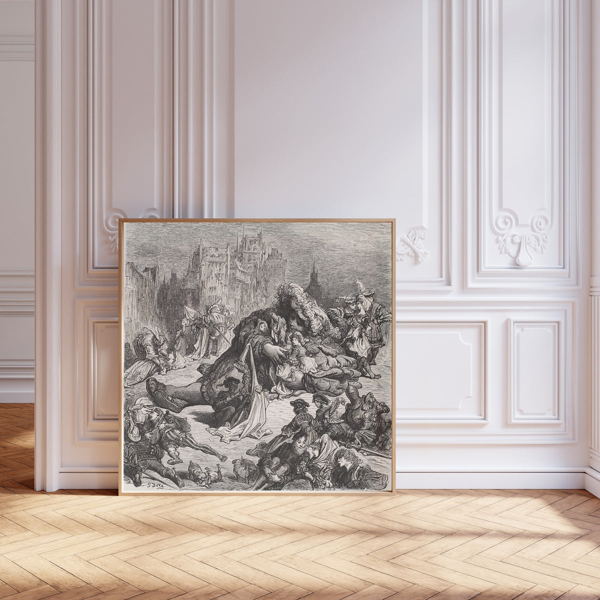 Gustave Doré — Pantagruel in Avignon | Wood Engraving Print